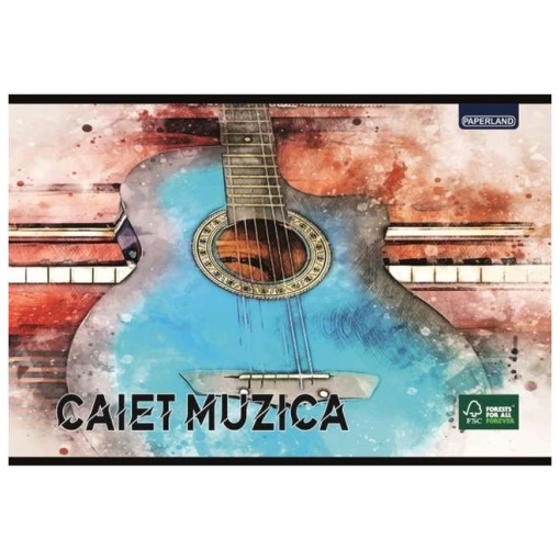 CAIET MUZICA A4 24 FILE - DESCHIDERE VERTICALA