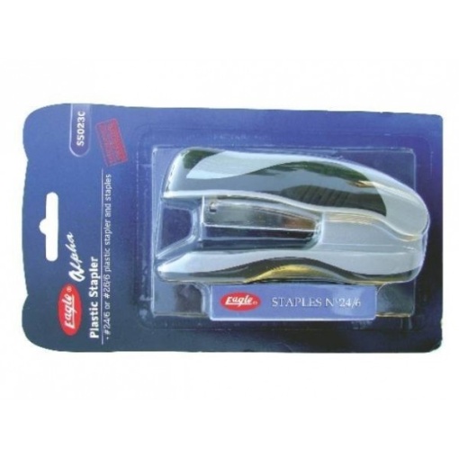 Set accesorii de birou Eagle Alpha S5023C, + capse, albastru