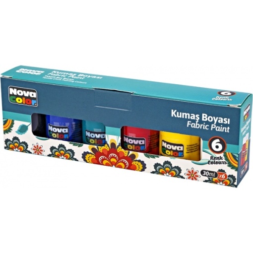 Culori tempera Nova Color, 6 culori x 30ml, NC-188