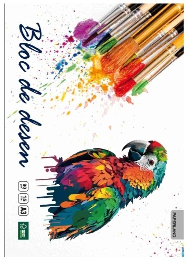 Bloc desen, A4, 140 GR, 15 file