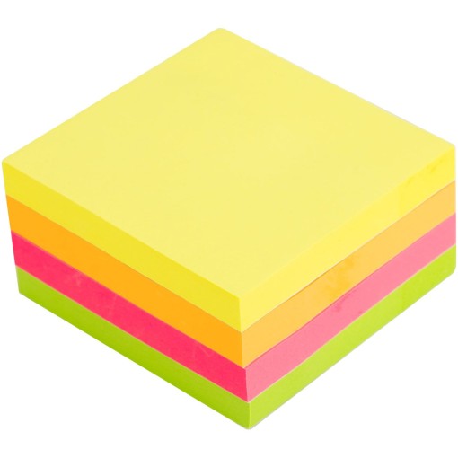Notes adeziv, 76x76, 100 file, 4 culori