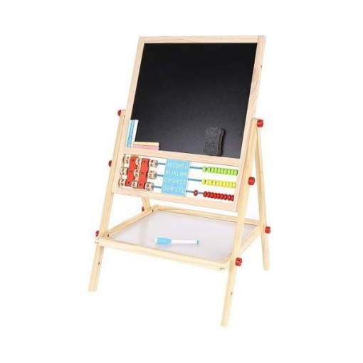 Tabla 2 IN 1 de scris cu marker whiteboard si creta + numaratoare - 54x36CM - 801