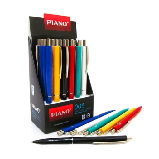 Pix PIANO cu mecanism, vârf 1mm, corp color, Albastru PS-005