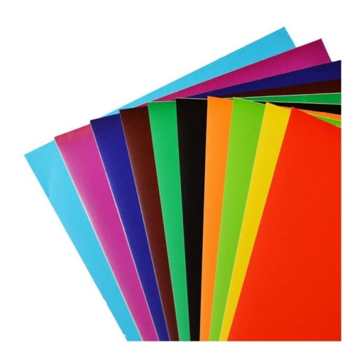 Hârtie glasată, A4, 10 culori + 2 file