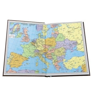 Agenda A5 nedatata Herlitz, 224 pagini, coperta buretata maro - Img 3