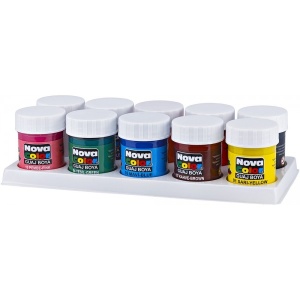 Culori guasa Nova Color, 10 culori x 25ml, NC-114 - Img 1