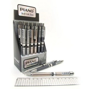 Pix PIANO cu mecanism, vârf 0.7mm, corp color, Albastru PS-007