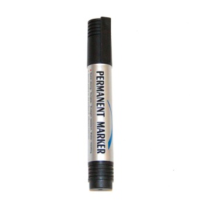 Marker permanent rotund, varf 2mm, Negru
