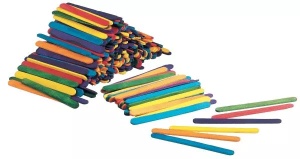 Bețișoare lemn craft late, 50 buc / set