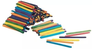 Bețișoare lemn craft late, 50 buc / set