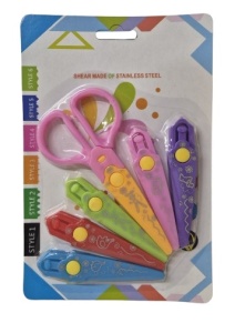 Foarfecă zig-zag, 6 capete/blister