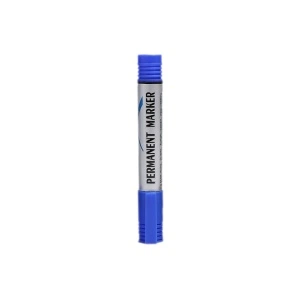 Marker permanent rotund, varf 2mm, Albastru