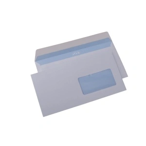 Plic cu fereastra DL GPV 122343, alb, 80g/mp, 110x220mm, siliconic, cu fereastra dreapta, cutie 1000 buc