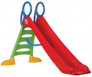 Tobogan mare pentru copii, 220 cm, plastic, multicolor - Img 1