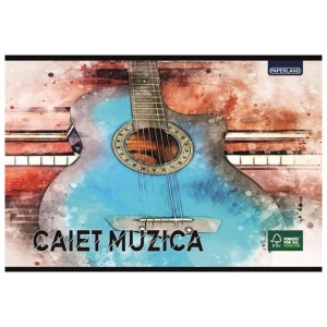 CAIET MUZICA A4 24 FILE - DESCHIDERE VERTICALA