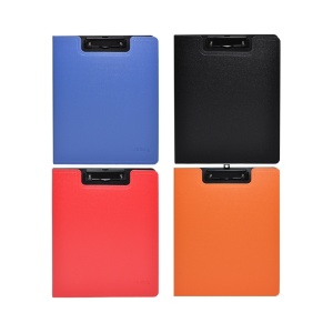 Clipboard dublu, A4, plastic tare, diverse culori