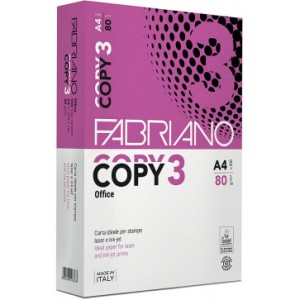 Hârtie copiator A4, 80g/mp, 500 coli/top, FABRIANO Copy Office 3 - Img 1