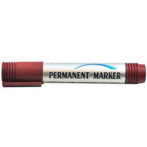 Marker permanent rotund, varf 2mm, Roșu