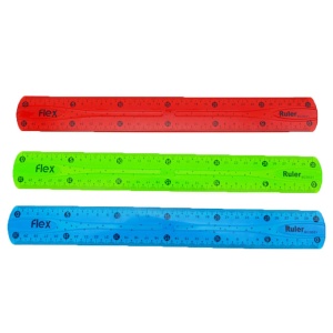 Riglă plastic flexibilă, 30 cm