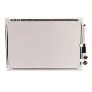 Tablita whiteboard cu rama metalica si accesorii - 25x35cm