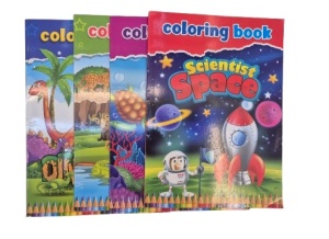 Caiet de colorat A4 8 file, interior alb negru
