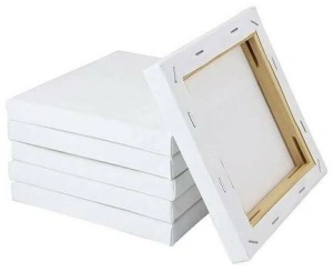 Pânză albă pentru pictură, bumbac 100%, 312 gr/mp, 30X40 cm