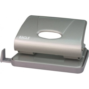 Perforator Eagle 706, 15 coli, plastic, negru