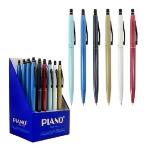 Pix PIANO cu mecanism, vârf 0.7mm, corp color, Albastru PS-008 - Img 3