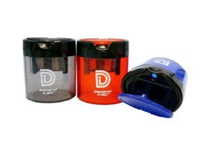 Ascutitoare plastic dubla container, forma cilindrica