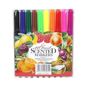 Carioci 10 culori/set cu miros de fructe
