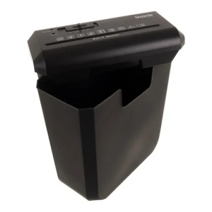 Distrugator de documente si carduri, viteza 2 m/min, functie de anulare, pornire/oprire automata, 10 L, negru