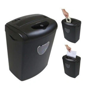 Distrugator documente automat ProfiOffice Piranha 10CD, 10 coli, securitate P-4, taiere particule 4x35mm, 230W, cos 21 litri