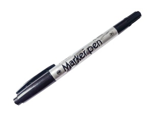 Marker CD/DVD, 2 capete, Negru