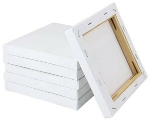 Pânză albă pentru pictură, bumbac 100%, 312 gr/mp, 40X50 cm