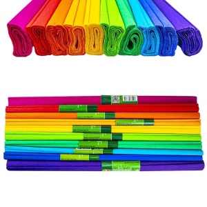 Hârtie creponată, 10 culori / set