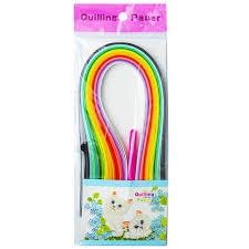 Quilling cu AC 250 file - 5mm, 10 culori/set