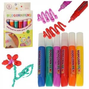 Set carioca magica cu efect popcorn 3D, 6 buc/set