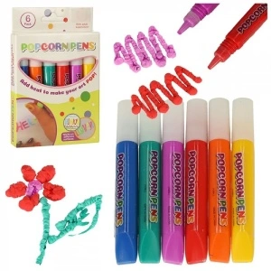 Set carioca magica cu efect popcorn 3D, 6 buc/set