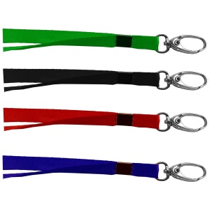 Snur textil cu carabina metalica pentru ecuson