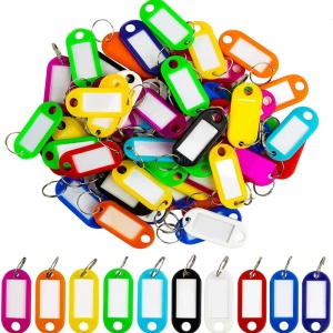 Breloc plastic pentru chei set 50 bucati
