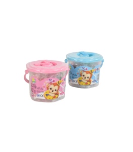 Plastilină în găletușă Ceas mic 10 culori + forme