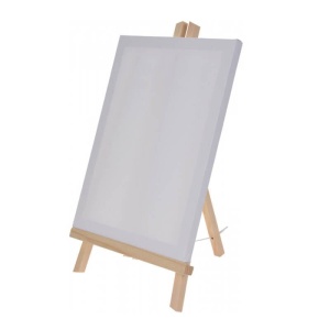 Sevalet lemn natur cu panza 30x40 cm