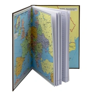 Agenda A5 nedatata Herlitz, 224 pagini, coperta buretata maro - Img 2