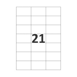 Etichete autoadezive, A4 - 21 / A4