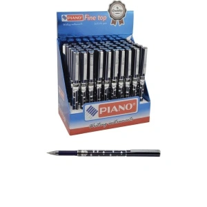 Pix PIANO fără mecanism cu capac și clips metalic, varf 0.7mm, Albastru PT281