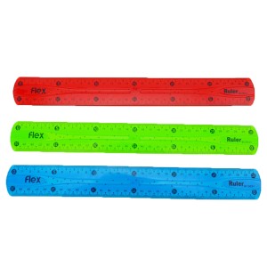 Riglă plastic flexibilă, 30 cm