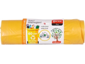 Saci gunoi, 60L, 10buc/rola