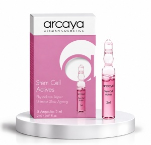 Arcaya Stem Cell Actives - Fiole anti-aging pentru regenerare si elasticitate, 5 buc x 2 ml