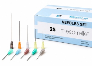 Canula Meso-Relle - ac intradermic 22Gx90 mm, ac pilot 16Gx40 mm