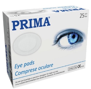 Comprese oculare sterile, 56x70mm, 25 bucati